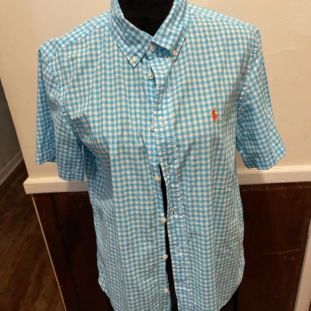 Previously loved Ralph Lauren button down kids shirt